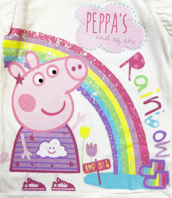 Dievčenské tričko s dlhým rukávom Rainbow Peppa Pig - Image 2