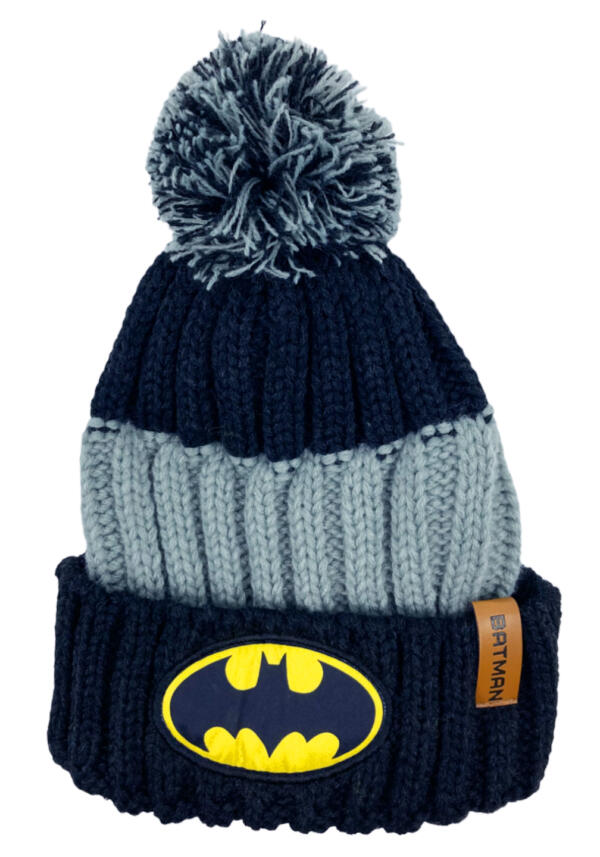Chlapčenská čiapka s brmbolcom Batman