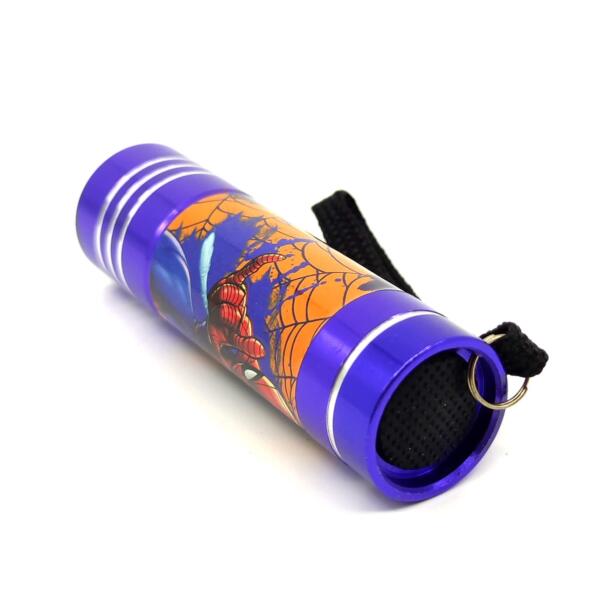 Detská hliníková LED baterka Spider-man - Image 10