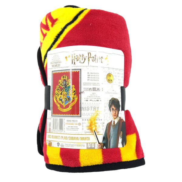 Detská flísová deka Harry Potter Hogwarts flag - 120 x 150 cm