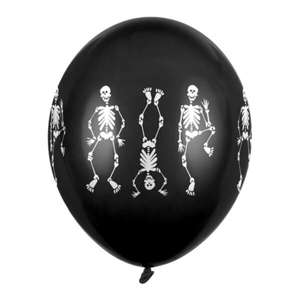 Latexové balóny Kostra 12" - 6 ks