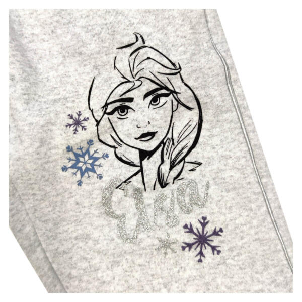 Dievčenské tepláky "Frozen" - sivá