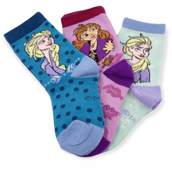 Dievčenské vysoké ponožky Color Frozen - 3 ks