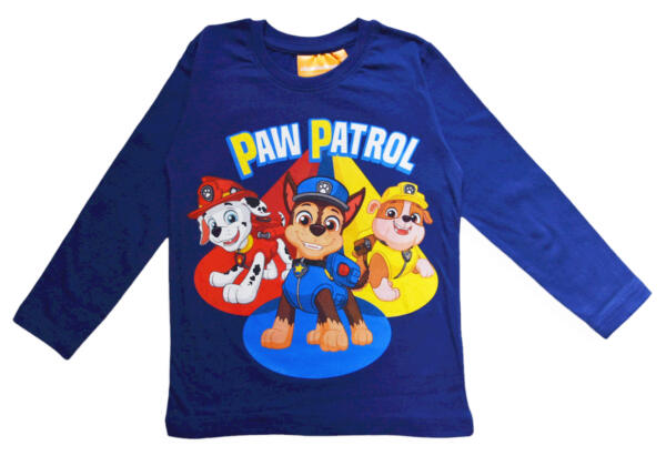 Chlapčenské tričko s dlhým rukávom Light Paw Patrol